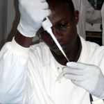 Kimani in the lab