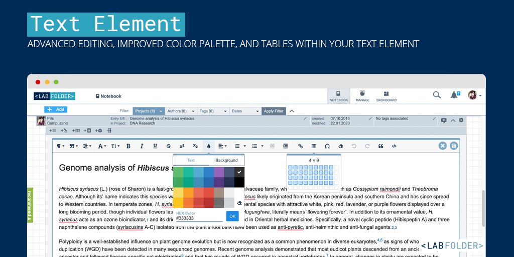 Introducing A New Text Editor In Labfolder - Labfolder