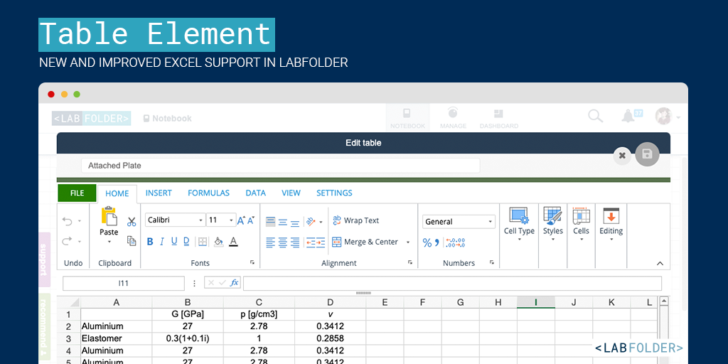 New In Labfolder: Improved Excel Support - Labfolder